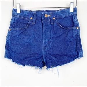 Wrangler | Vintage Dark Wash High Rise Shorts